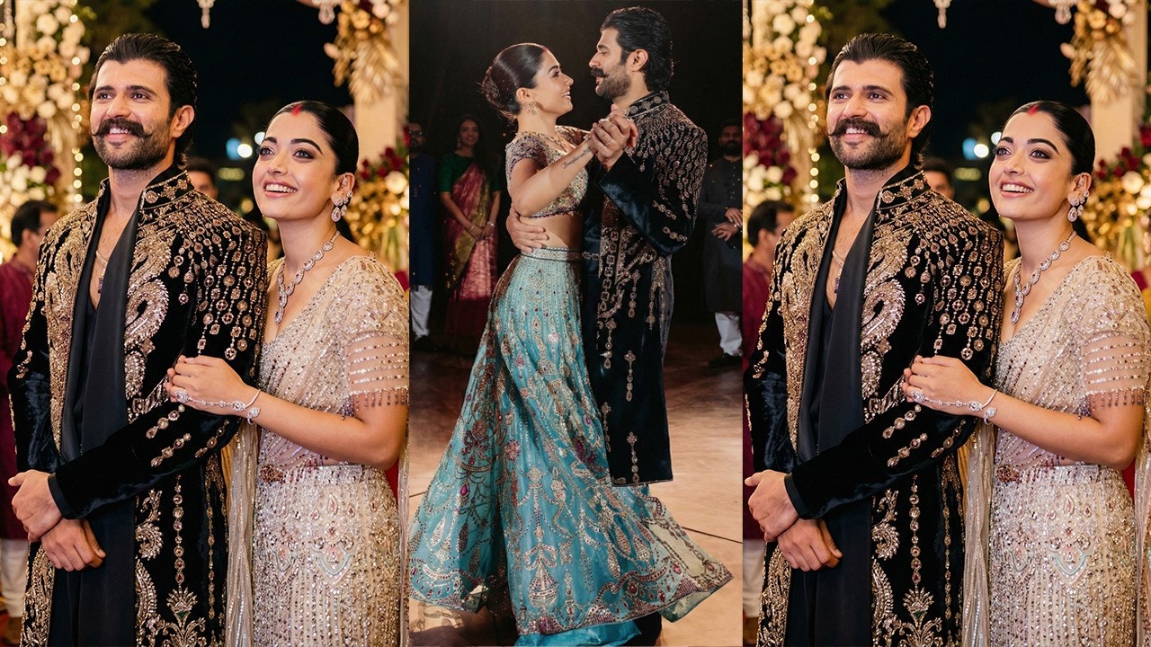 Rashmika Mandanna’s crazy Dance with Vijay Deverakonda at grand Sangeet Ceremony!