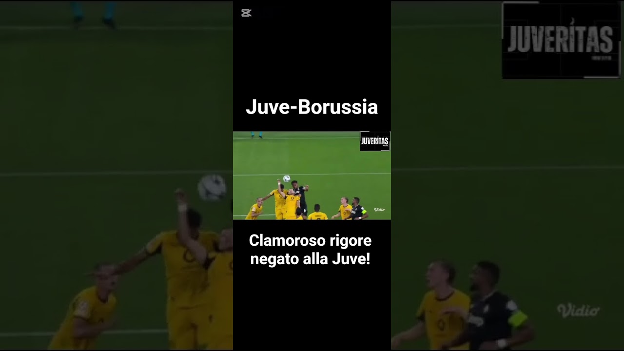 Niente rigore (clamoroso) per questo fallo di mano! JUVE-Borussia!