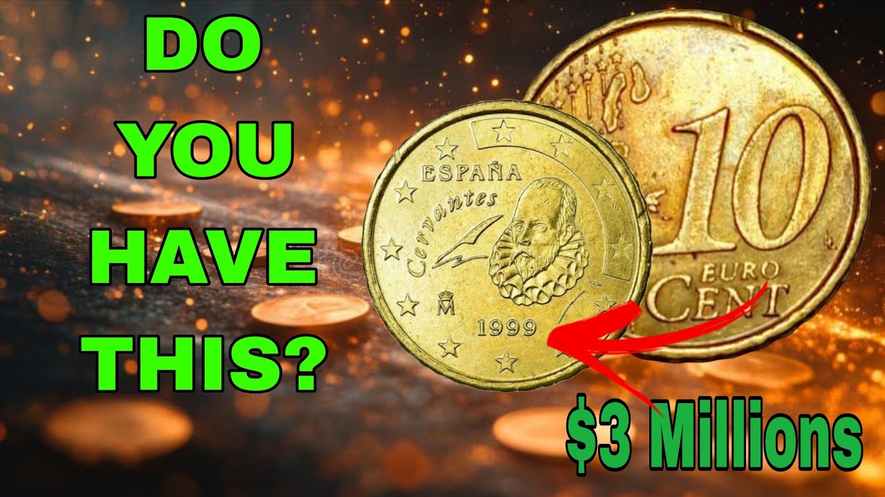 10 Euro Cent 1999 M Espa&ntilde;a &ndash; Miguel de Cervantes Coin | Madrid Mint