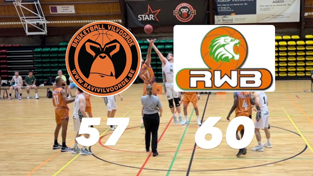 Bavi Vilvoorde (TDM2B) vs Royal Waterloo Basket (TDM2A): 57-60 (Belgian Cup 🏆)