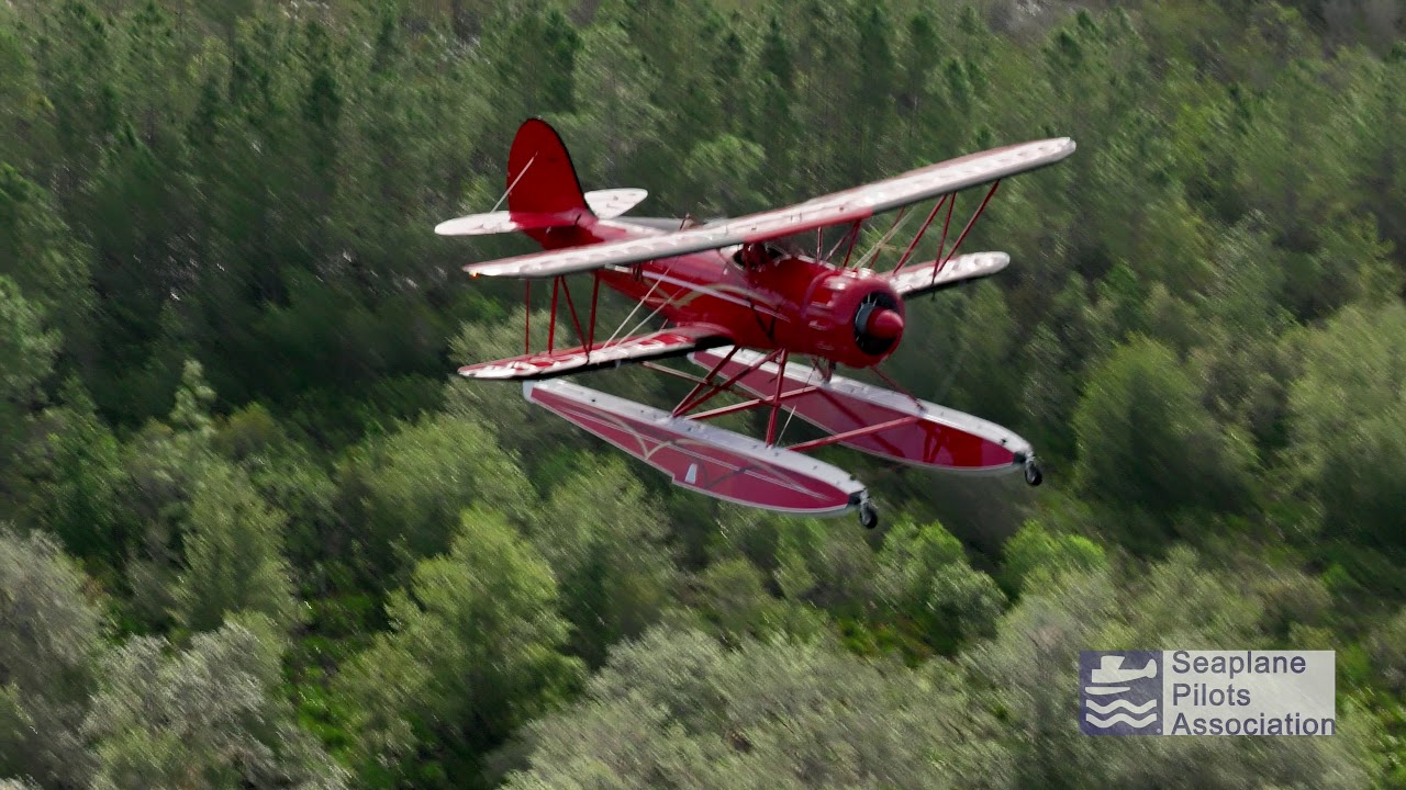 Flying the Amazingly Cool Waco YMF-5F on Amphibious Floats