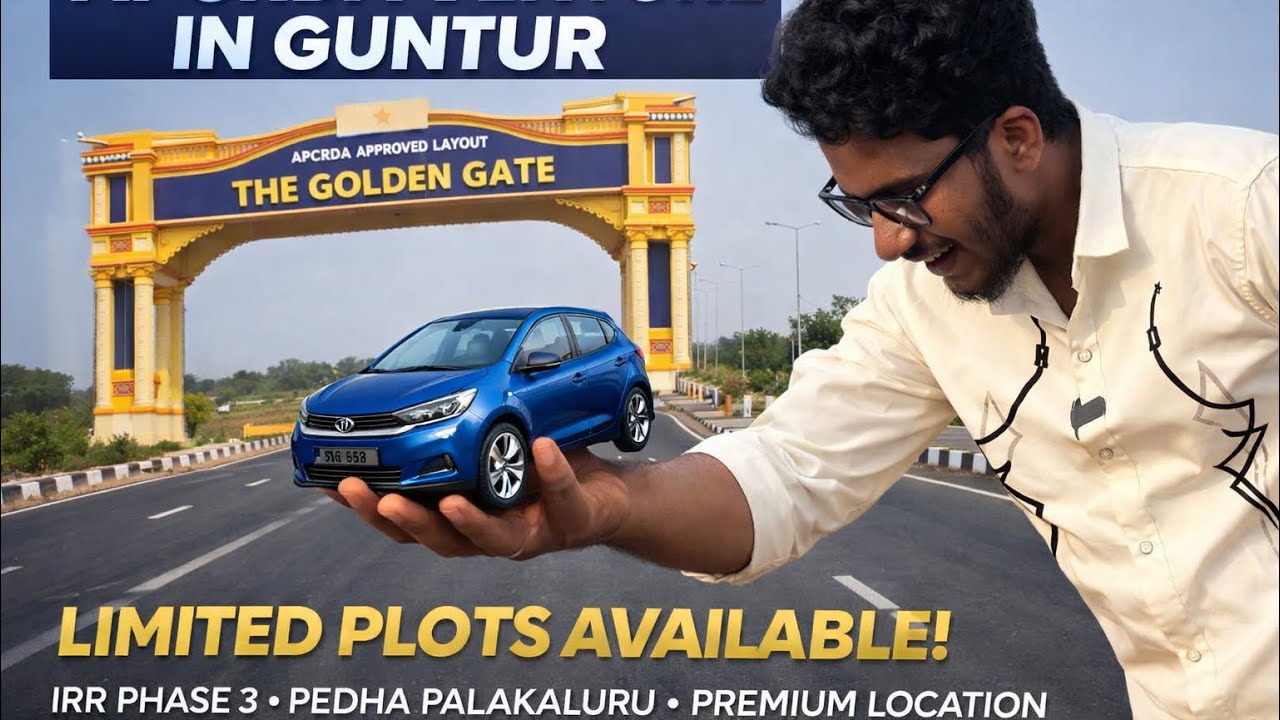 Low cost open plots, Golden Gate – Guntur, IRR Phase-3,for more details call :-9885726776,9121221322