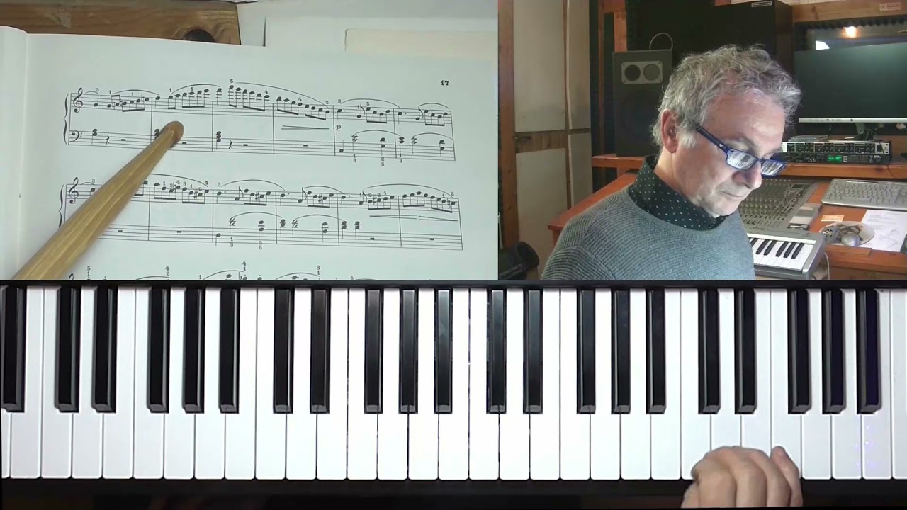 Lezioni di pianoforte - Cesi Marciano esercizio 22  Prima parte - Versione free Youtube