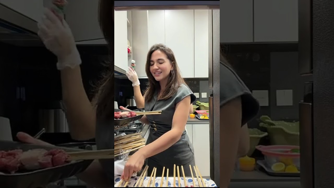 سارة الورع تجهيزات باربيكيو مشاوي مع سرسورة 😋😱🔥