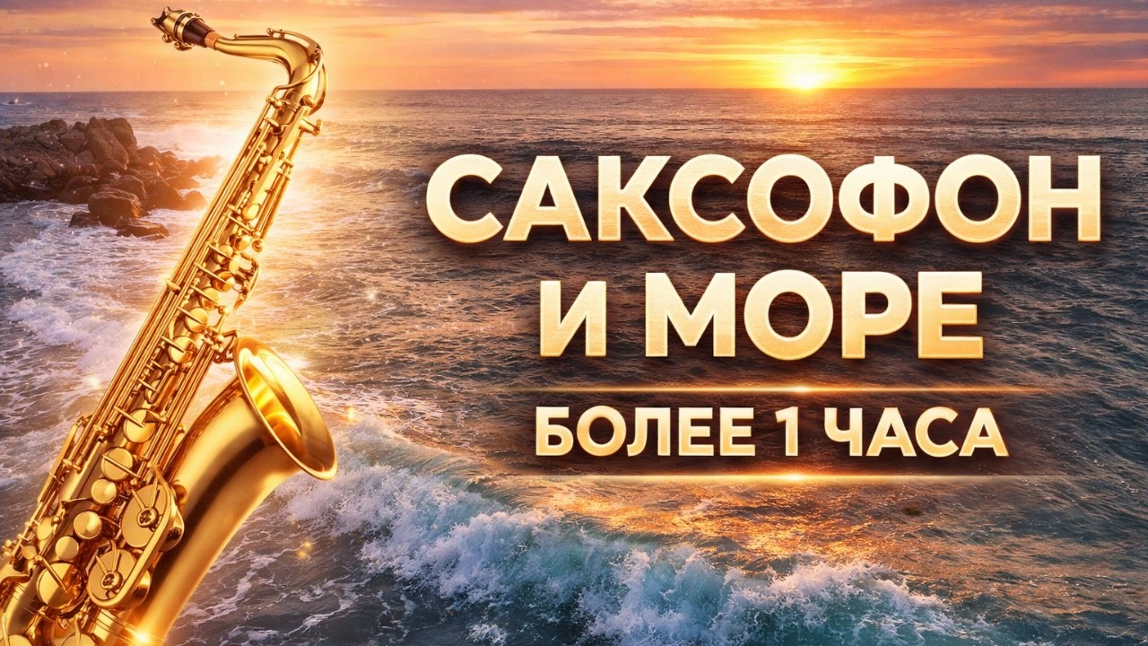 Более часа Саксофонной Релакс Музыки 🌊 Шум Моря и Волны | Глубокий Отдых