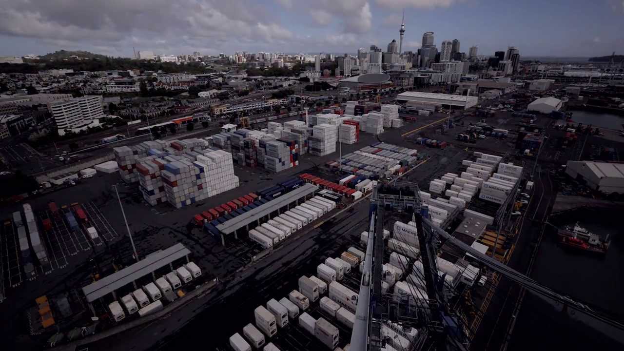 Ports of Auckland Timelapse Video