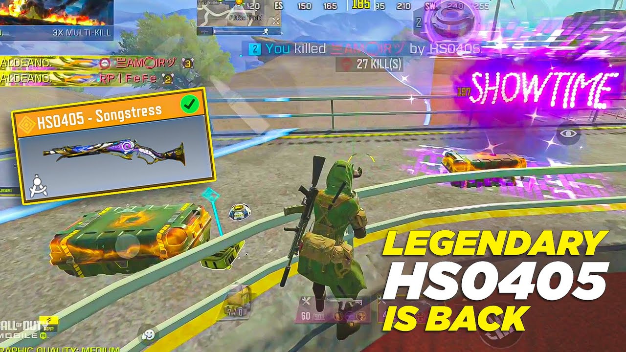 FINALLY LEGENDARY HS0405 Songstress IS BACK | SOLO VS SQUAD | CODM