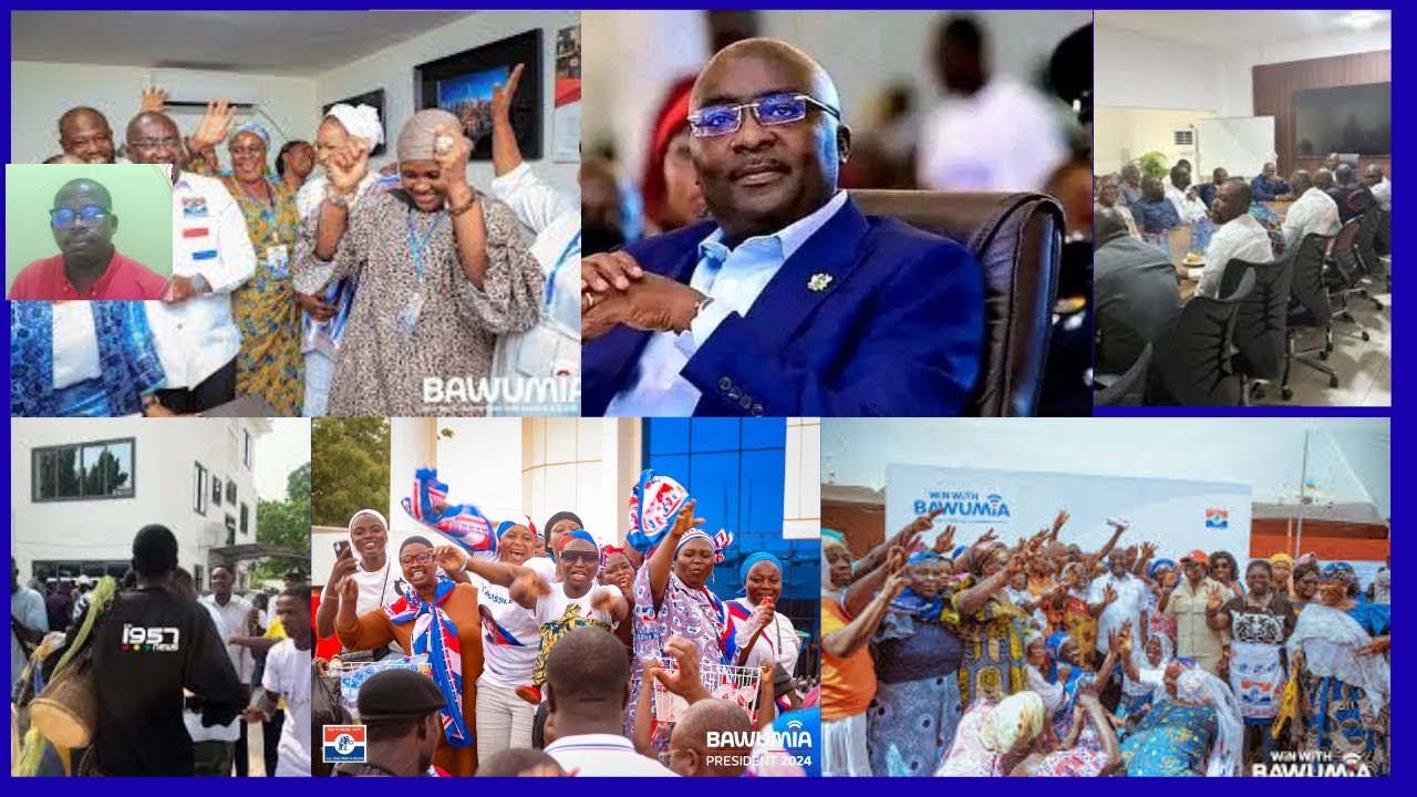 REPORTING LIVE from Bawumia's office.Jubilations all over .........
