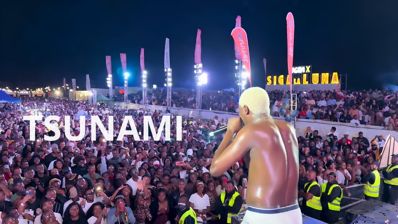 Tsunami - Actuação Ao Vivo / Siga La Luna, Luanda 2025 #tsunami #homemdascoisasobscenas #viral