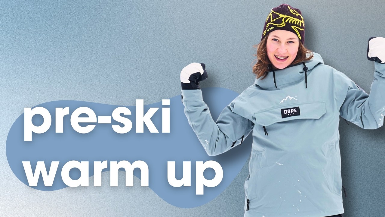 8 Minute Ski Warm Up | Pre-Slope Mobility & Injury Prevention (Snowboard Friendly)