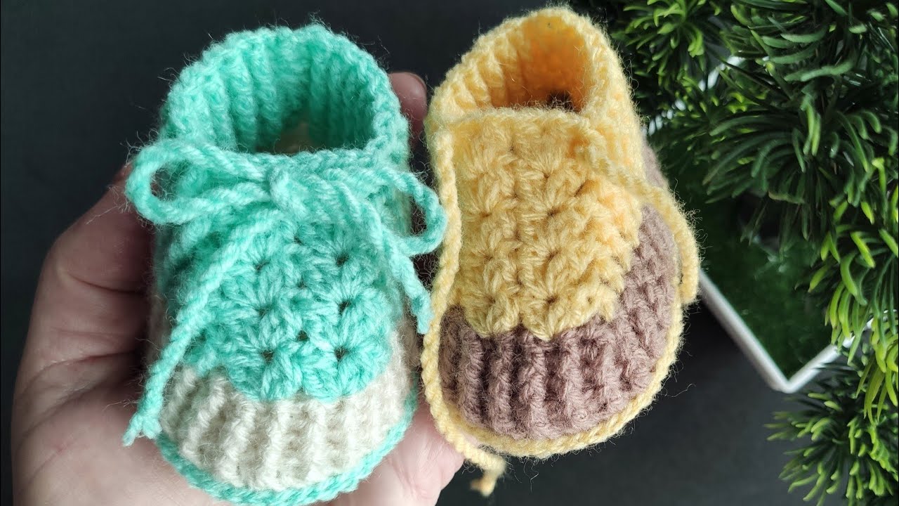 Nesse tutorial você vai ver como é fácil e rápido criar um sapatinho de crochê para bebê!!🥰❤️