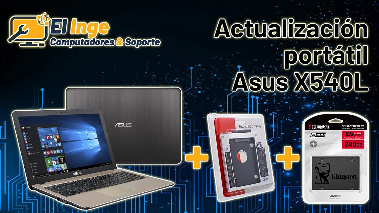 Actualización disco SSD a portátil Asus X540.
