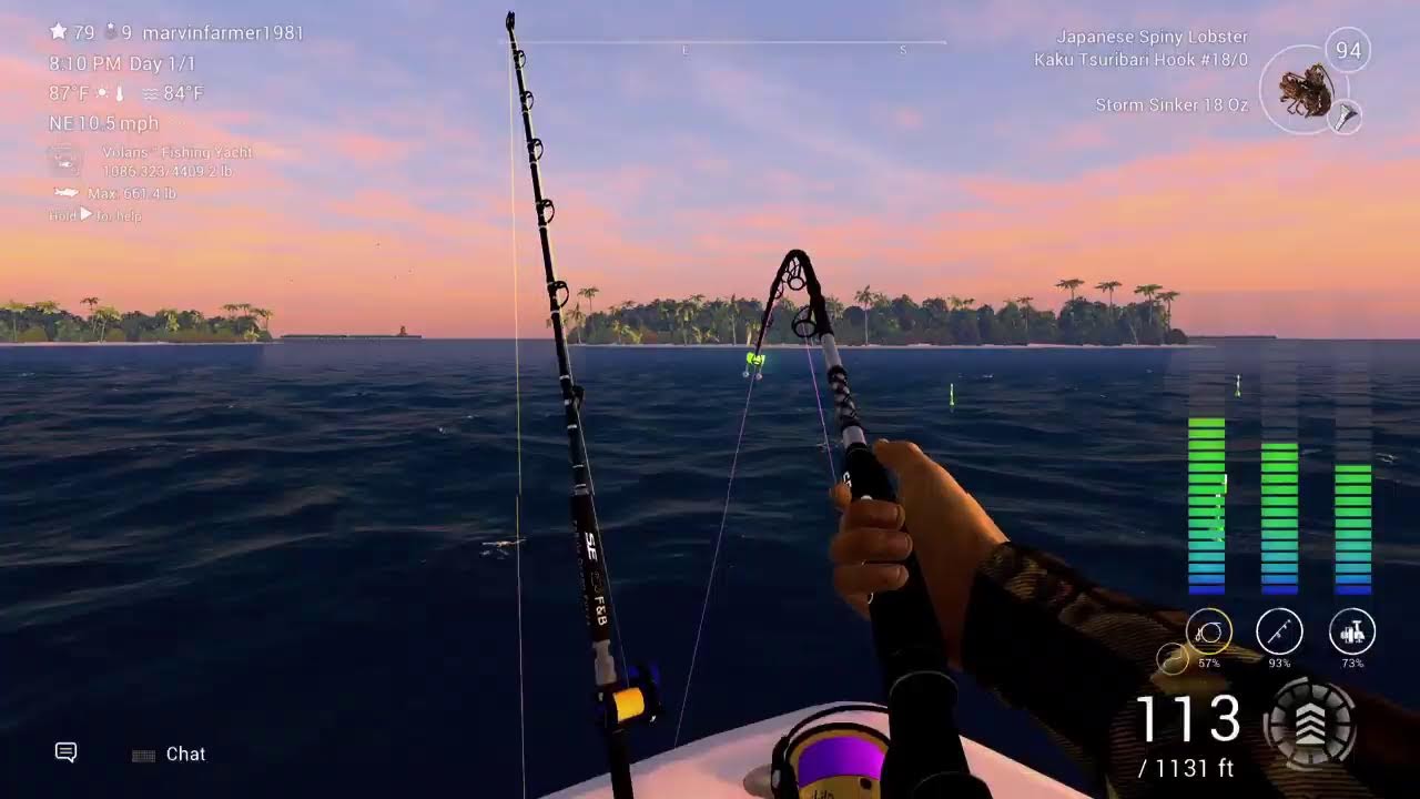 Catching huge grouper