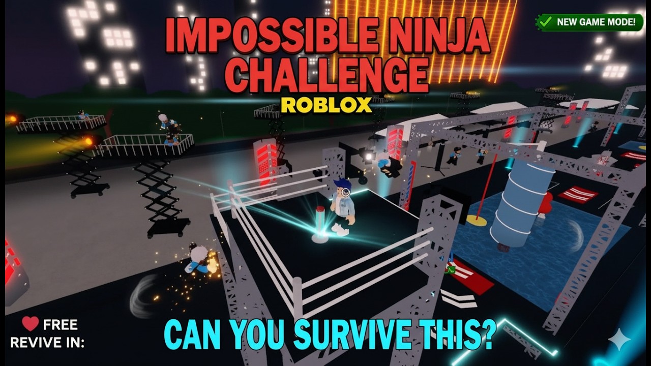 I Tried The IMPOSSIBLE Ninja Challenge in Roblox! 😱