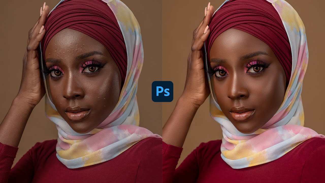 High-End Skin Retouching for Beginners | Frequency Separation Tutorial + Free Retouching Action