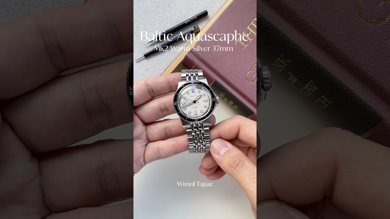 Baltic Aquascaphe MK2 Warm Silver 37mm #wimoltapae #วิมลท่าแพ #balticwatches