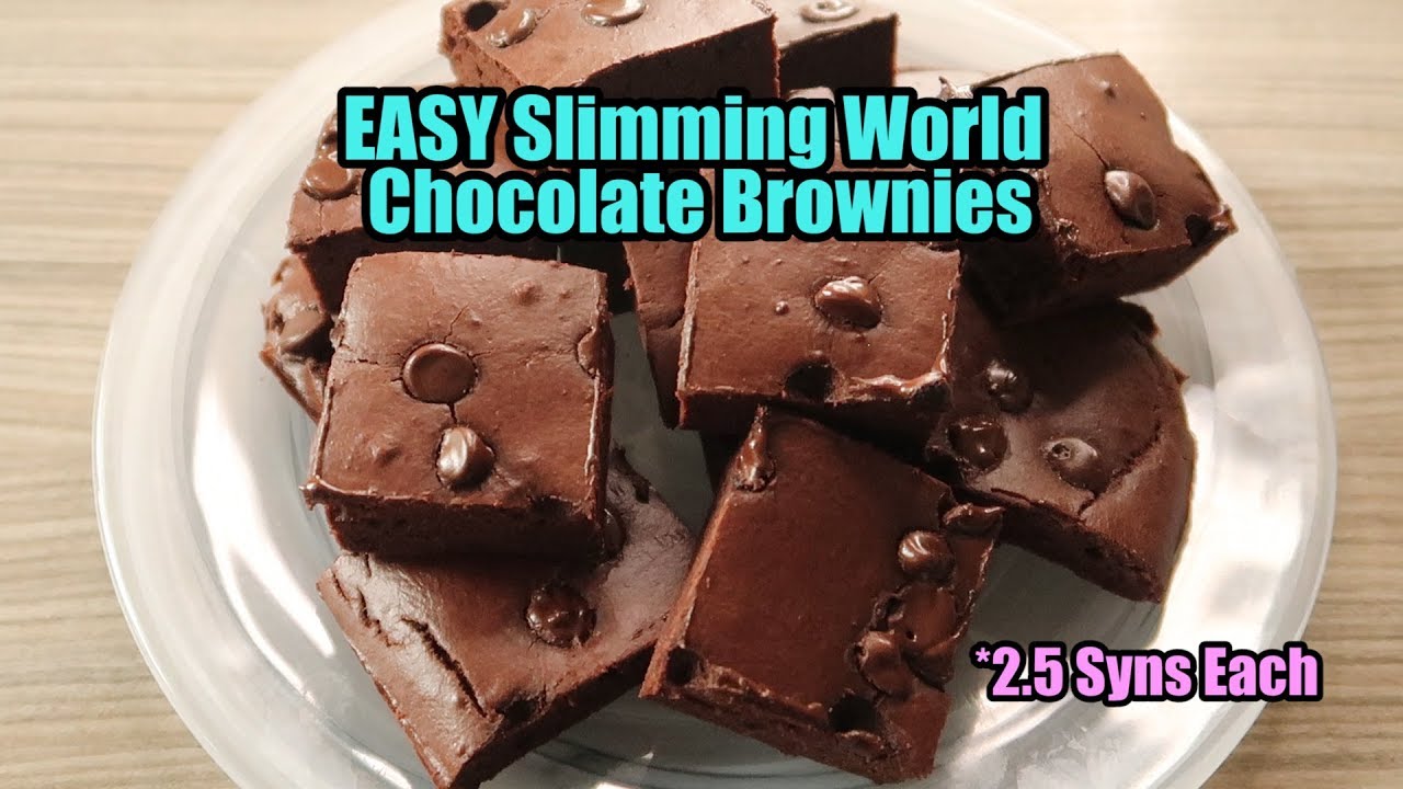 EASY Slimming World Chocolate Brownies -  2.5 SYN EACH
