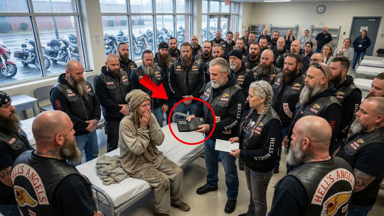 Homeless Woman Returned Biker's Wallet With $8,000 — 40 Hell's Angels Showed Up at Her Shelter