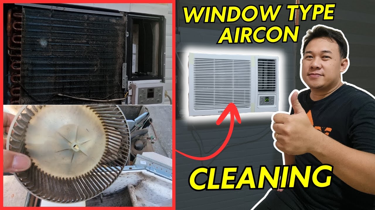PAANO MAGLINIS NG WINDOW TYPE AIRCON INVERTER