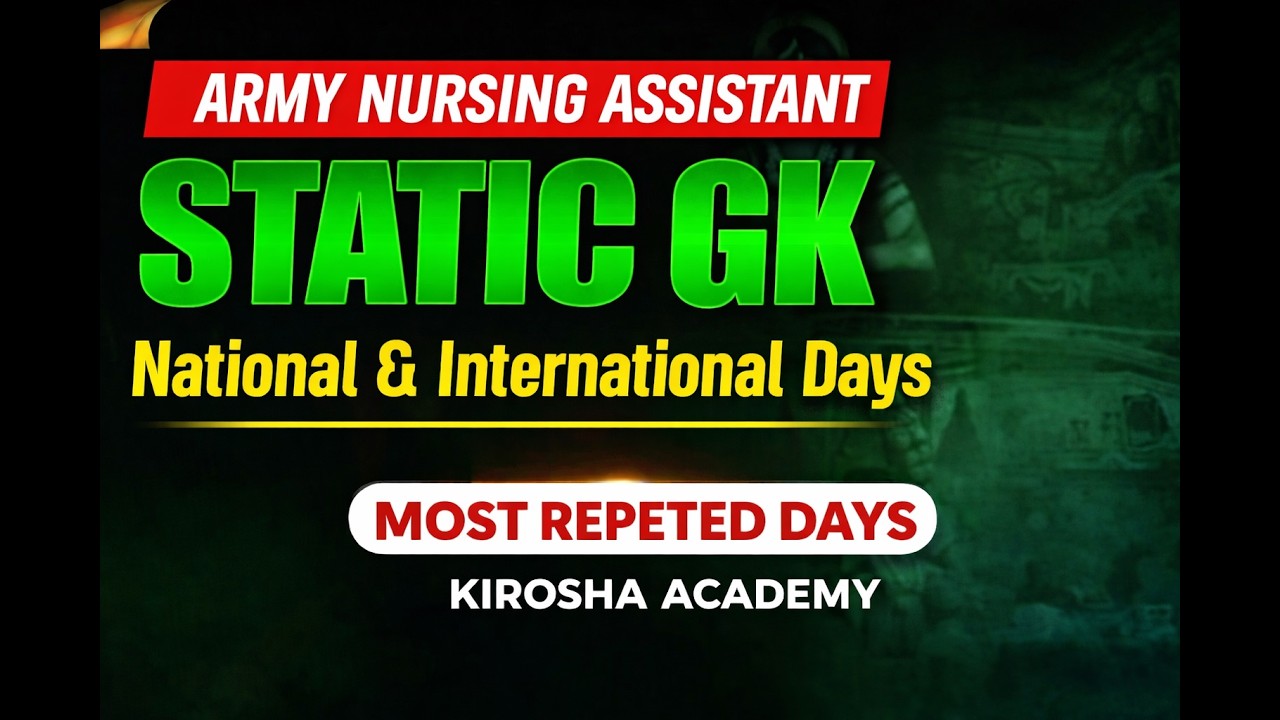 Army Nursing Assistant 2026 | Important dates  | Most Repeated PYQ for Exam