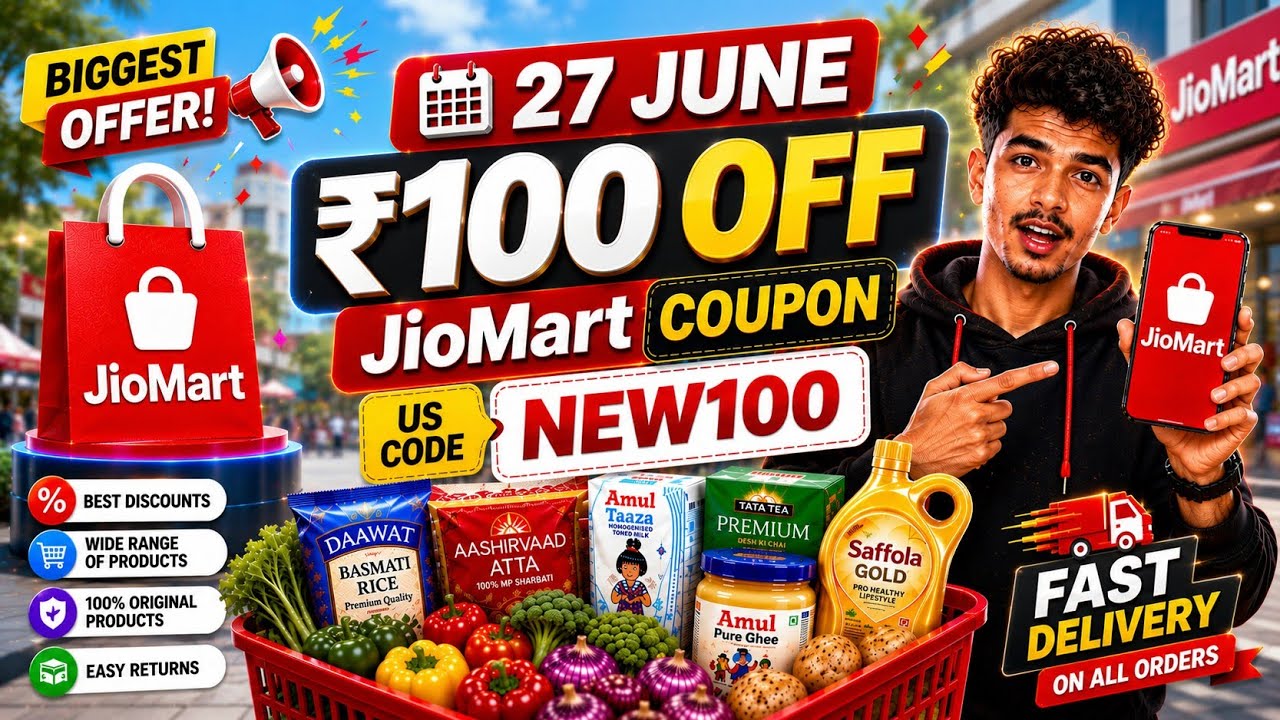 🔥 Jiomart Coupon Code Today New Update | Jiomart 100 Off Coupon Code | Jiomart New Coupon Today 