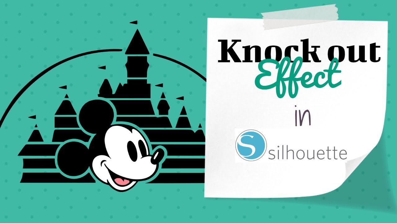 Knock out effect in Silhouette Studio met Gratis file voor leden