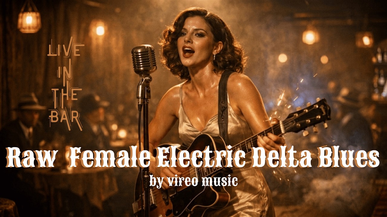 Live in the Bar Delta Blues | 1H Raw Vintage Female Electric Blues Guitar