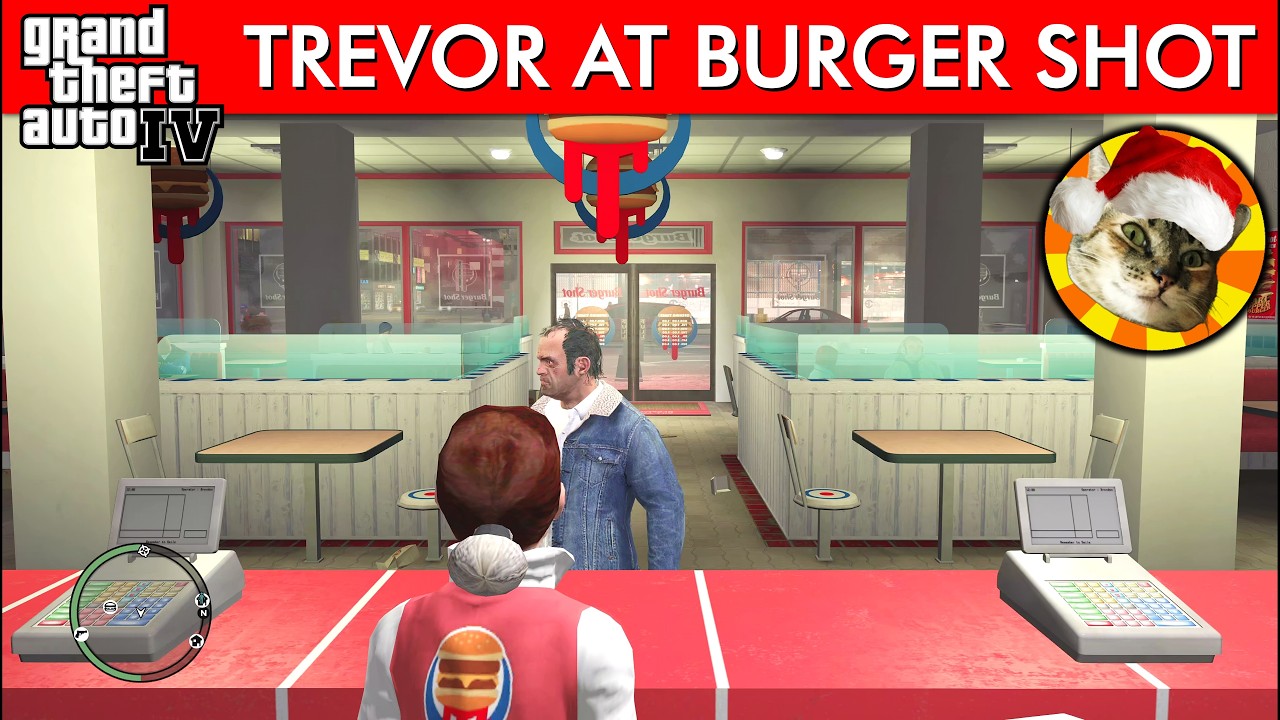 Trevor goes to Burger Shot in Liberty City | GTA IV
