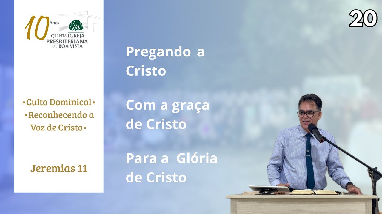 Jeremias 11 • Culto Dominical • Reconhecendo a Voz de Cristo • Rev Hermes • (15/03/2026)