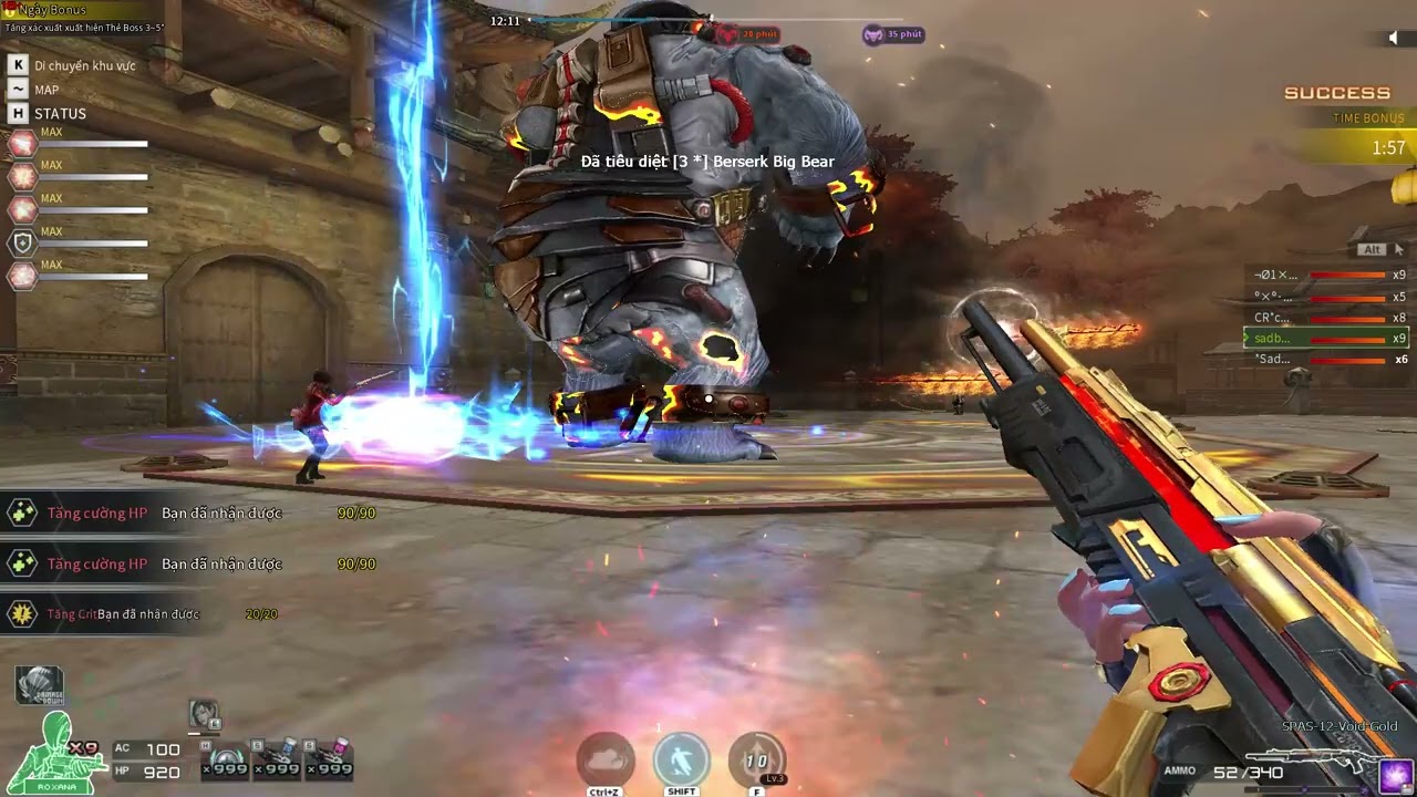 AI RZ4: map: Thăng Thiên Đài: Xoay boss 3* kiếm 4* (5-5)