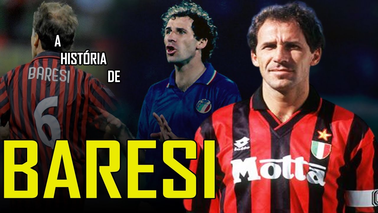 A HISTÓRIA DE FRANCO BARESI - A Lenda que teve a camisa 6 APOSENTADA no MILAN!