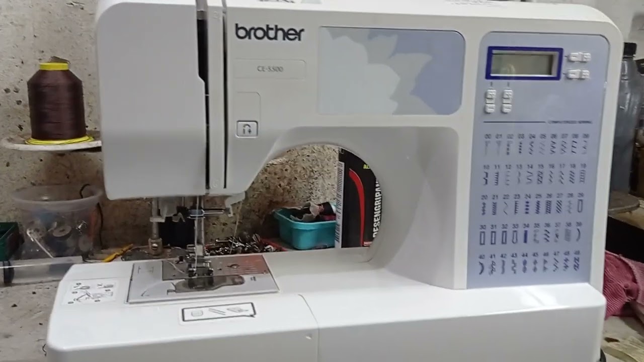 maquina de costura Brother CE 5500,travada falta de lubrificação