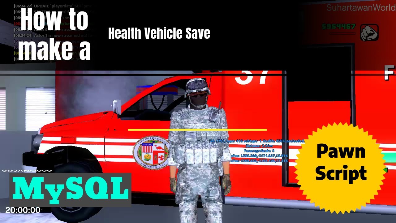 How Save Health System Vehicle Pawn Float MySQL Database SAMP GetVehicleHealth OnPlayerDisconnect