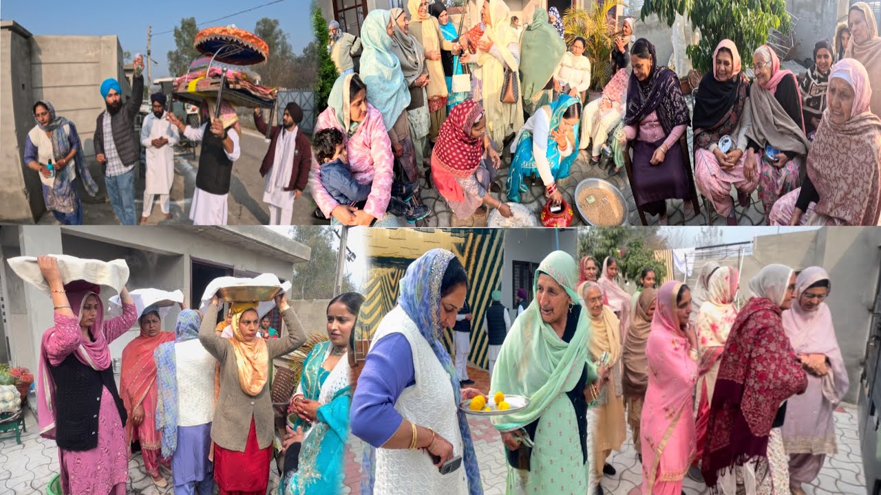 ਅੱਜ ਦੌਹਤੇ ਦੇ ਵਿਆਹ ਤੇ ਪਾਵਾਂਗੇ ਆਟੇ ਪਾਣੀ ਤੇ ਫੇਰਾਂਗੇ ਪਿੰਡ ਚ ਲੱਡੂ 