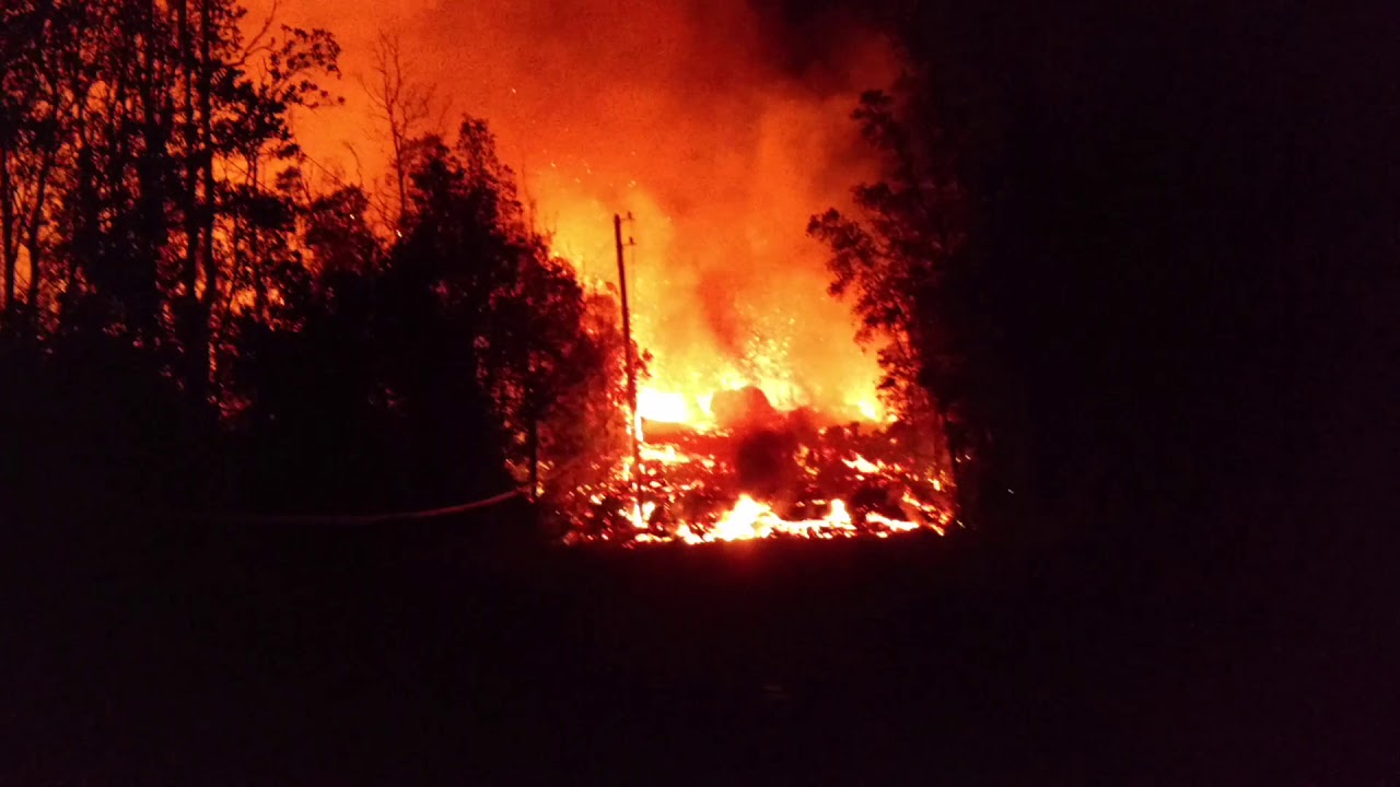 Kilauea Volcano The beginning of Fissure 8 lava Kilauea Eruption of 2018