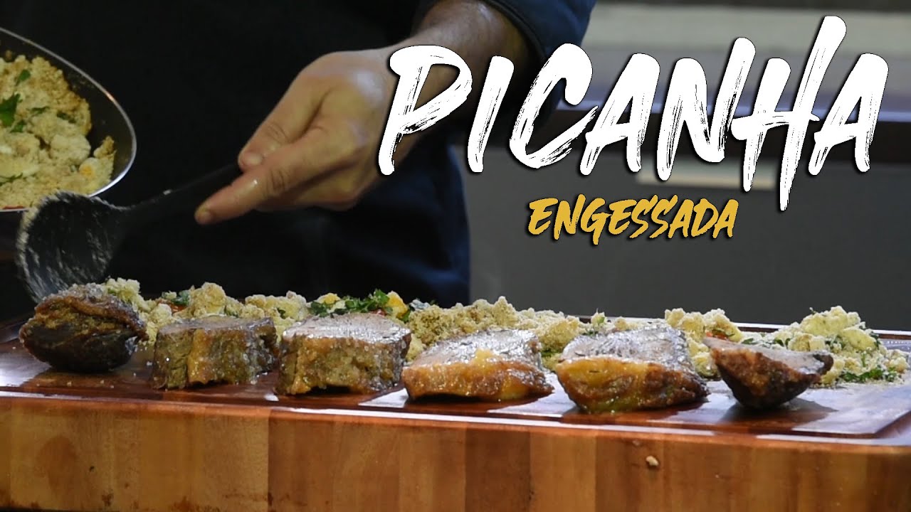Picanha engessada com farofa especial | Embaixador do Churrasco