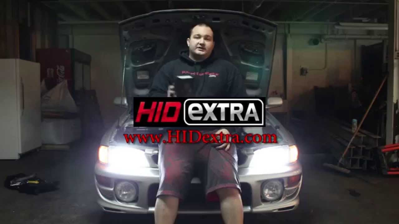 How to Install LED Headlight for  2001 Subaru Impreza RS with Poor Man Mods