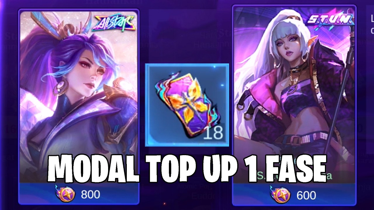 CUMA MODAL TOP UP 1 FASE BISA DAPAT 600 & 800 CREST TANPA TIPS HEMAT - MOBILE LEGENDS