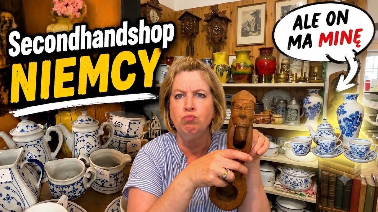 Secondhandshop w Niemczech 🇩🇪. Ale mam passe , znowu polskie klimaty 🇵🇱😁 obkupiona jestem😁 😁 😁