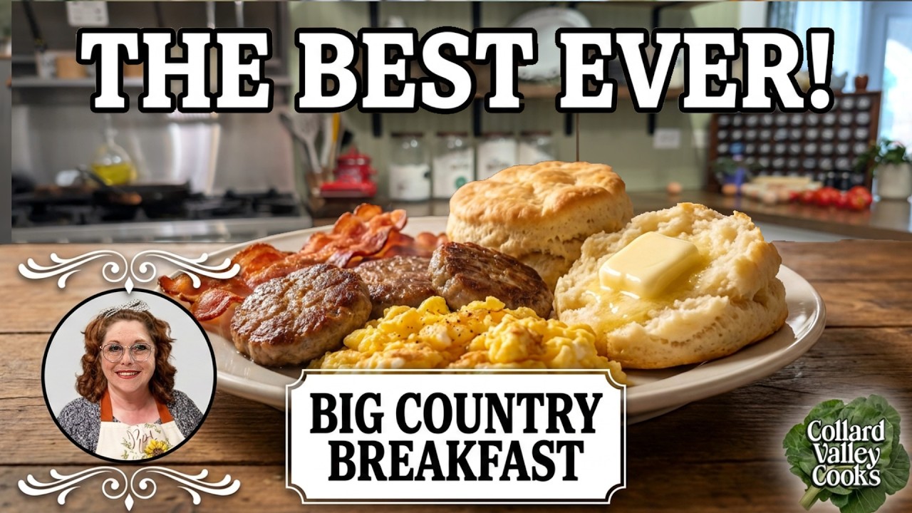 30 Minute Big Country Breakfast - Old Fashioned - Simple Ingredient - Southern Cooking