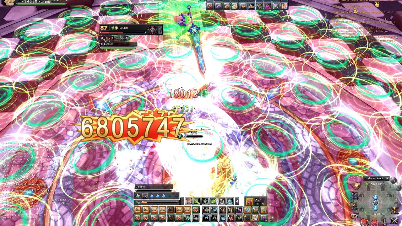 Aura Kingdom -  95 Holy Sword - Trial Solo Gaia ( 5 Man )