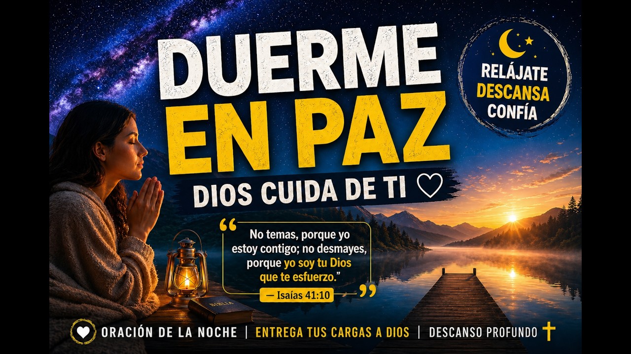 Dios esta contigo esta noche  Oracion para calmar la ansiedad