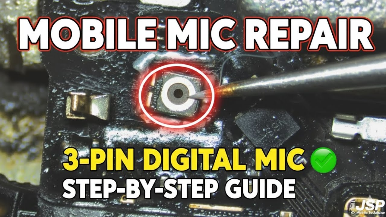 “3 Pin Wala Mic Kaise Change Kare | Easy Repair Tutorial 🔧” #viralvideo #mobilerepairing 
