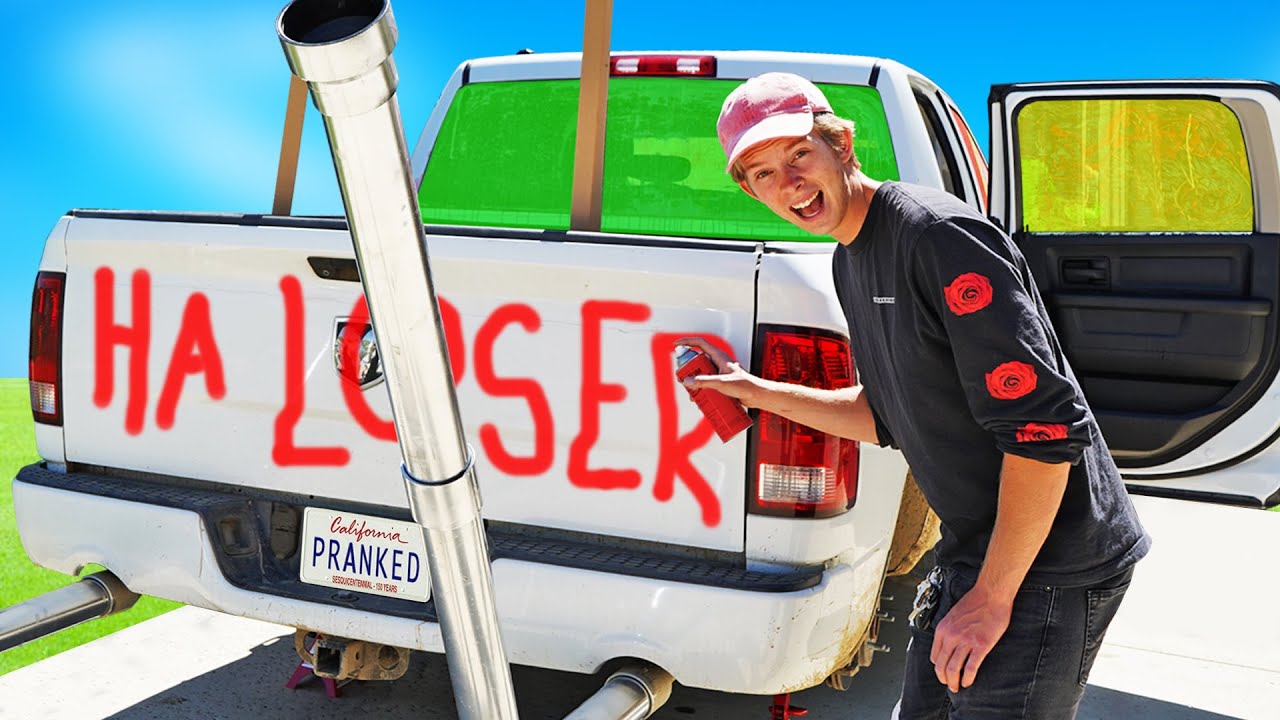 10 WAYS TO PRANK OUR BROTHERS CAR! *FUNNY*