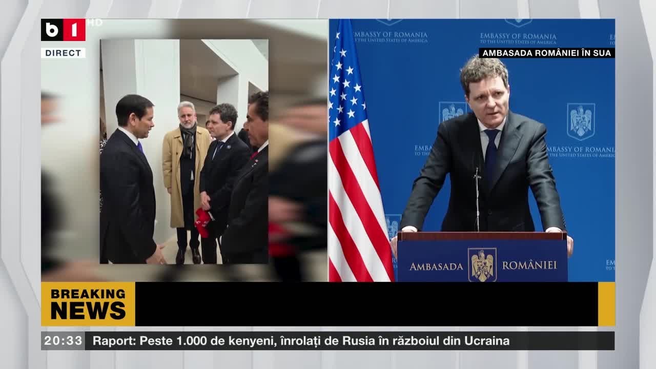 Nicușor Dan, întrebat despre întâlnirea cu Marco Rubio. Ce au discutat cei doi?Știri B1TV_19 feb2026