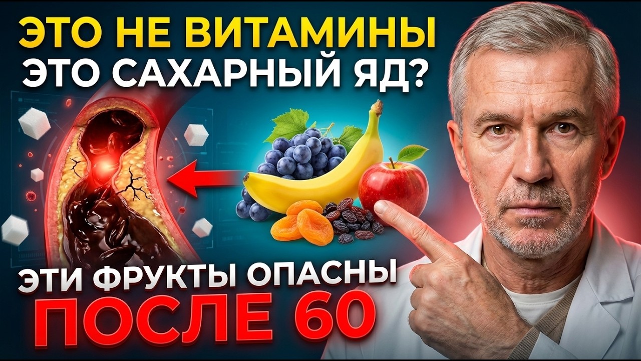 СОСУДЫ СТАНУТ КАК СТЕКЛО! 9 фруктов, которые «засахаривают» кровь после 60 лет | ДОКТОР СОВЕТУЕТ