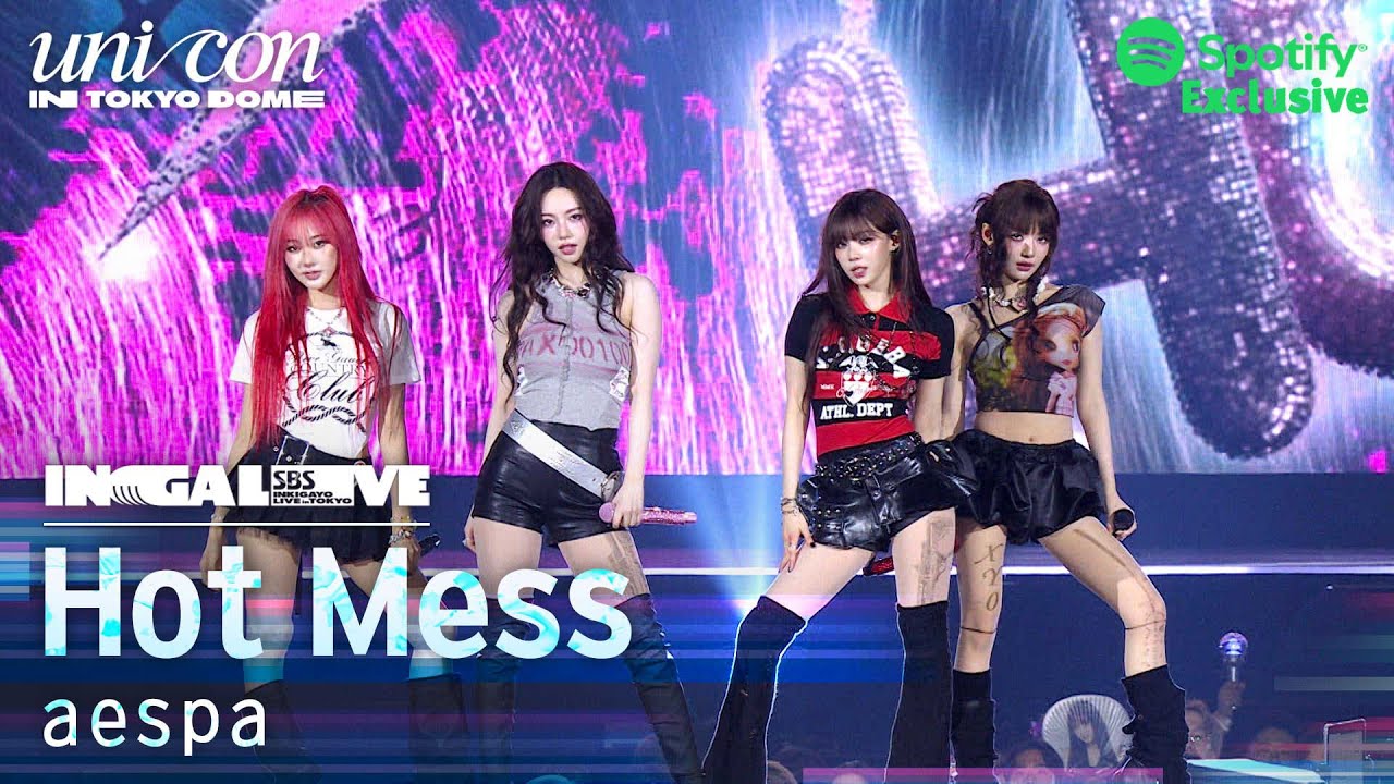 [Spotify Exclusive] aespa 에스파 'Hot Mess (Japanese ver.)' | SBS INKIGAYO UNICON in TOKYO DOME