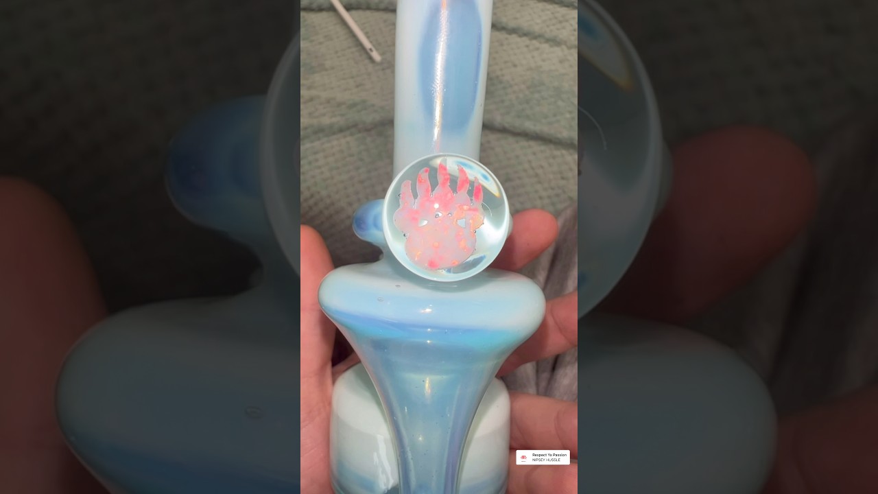 My first heady rig - Made by bearmountainstudios - From Fatboyextractz #glass #rig #headyglass #blue