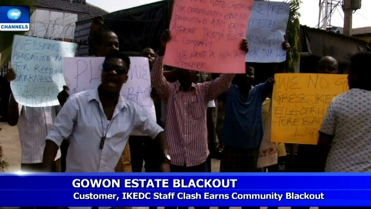 Gowon Estate Residents Protest Power Outage By IKEDC