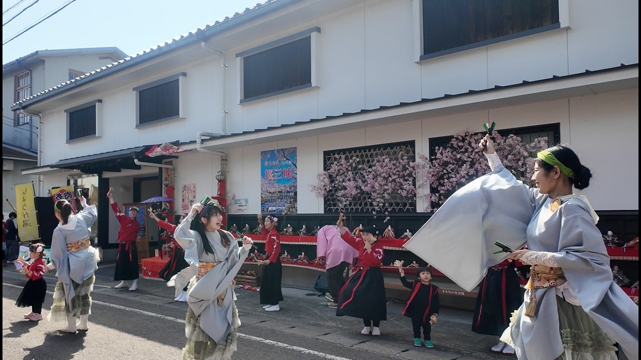 纏り衆縁陣・久万高原踊り子集団縁舞　くままちひなまつり「縁陣音頭」
